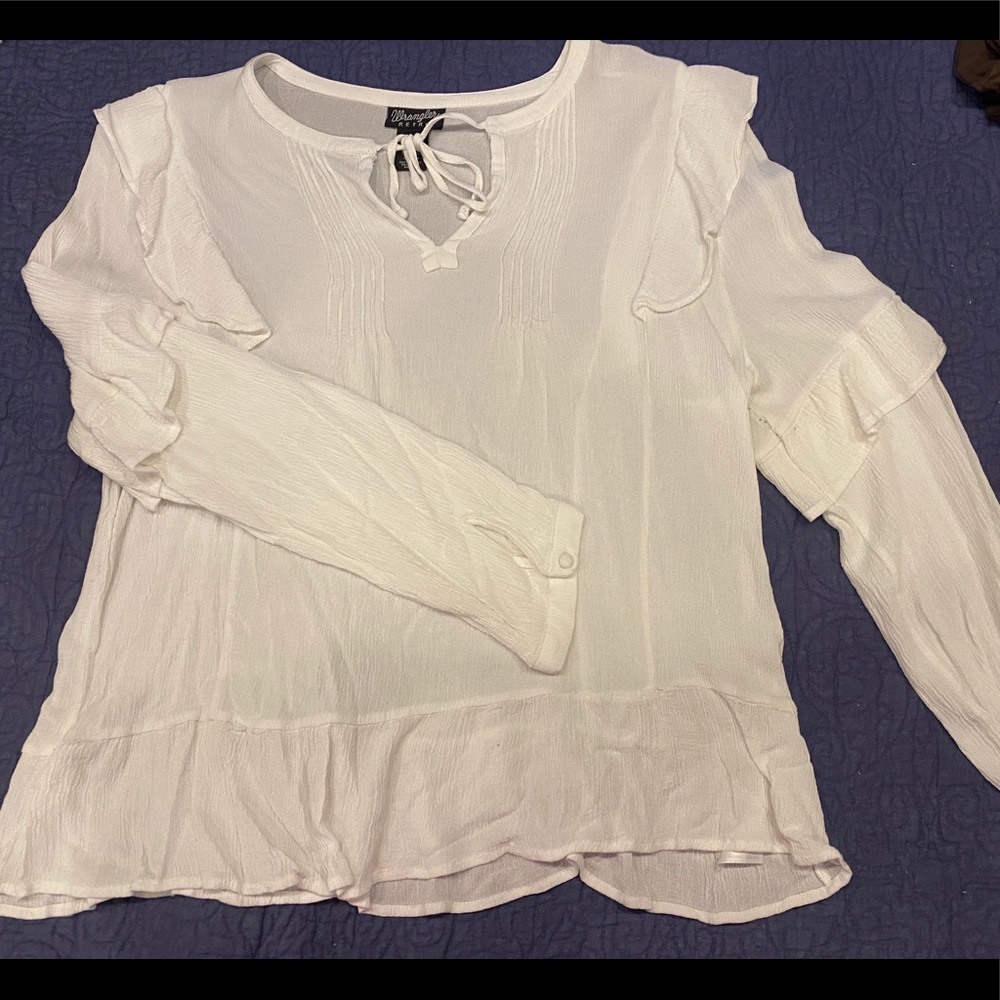 Wrangler white blouse